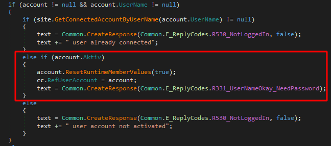 USER Command: Valid User USER Command: Valid User