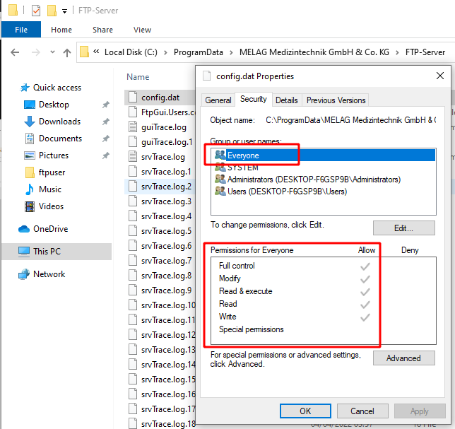 Weak File Permissions Weak File Permissions